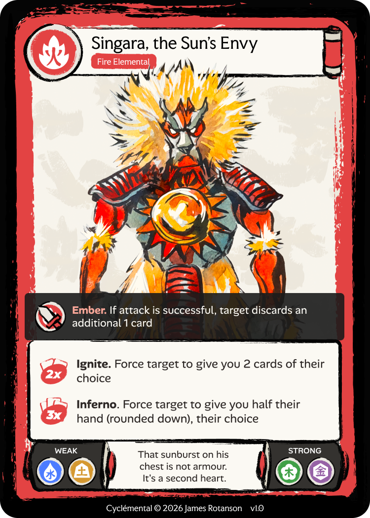 Singara — the Sun's Envy